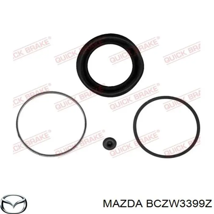 Супорт гальмівний передній лівий Mazda 323 100 4 (BG) (Мазда 323)