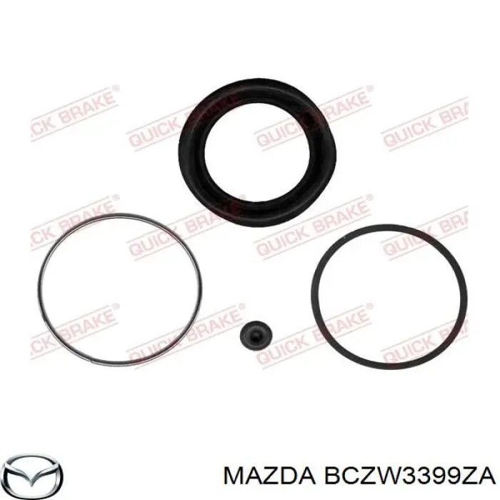 Супорт гальмівний передній лівий Mazda BCZW3399ZA ціна, від 60.20 USD
