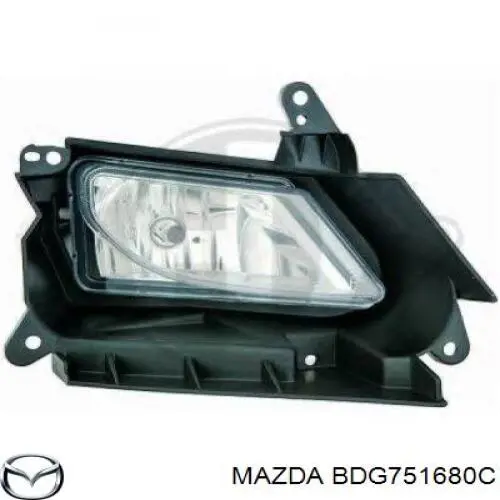 BDG751680C Mazda фара протитуманна, права