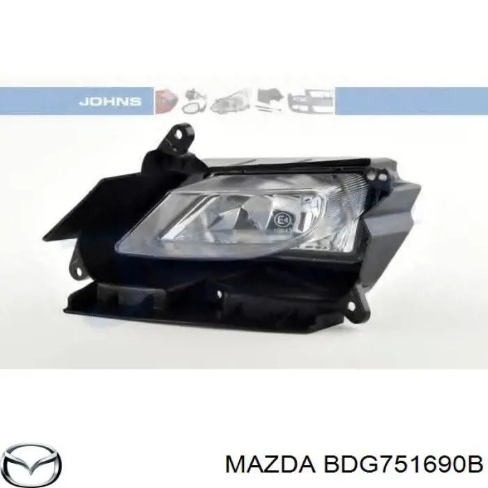 Протитуманка ліва Mazda BBP251680B ціна, від 76.30 USD