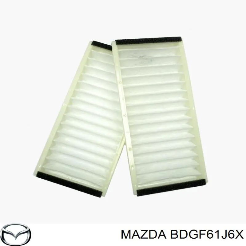 Фільтр повітряний обігрівача Mazda BDGF61J6X ціна, від 10.47 USD