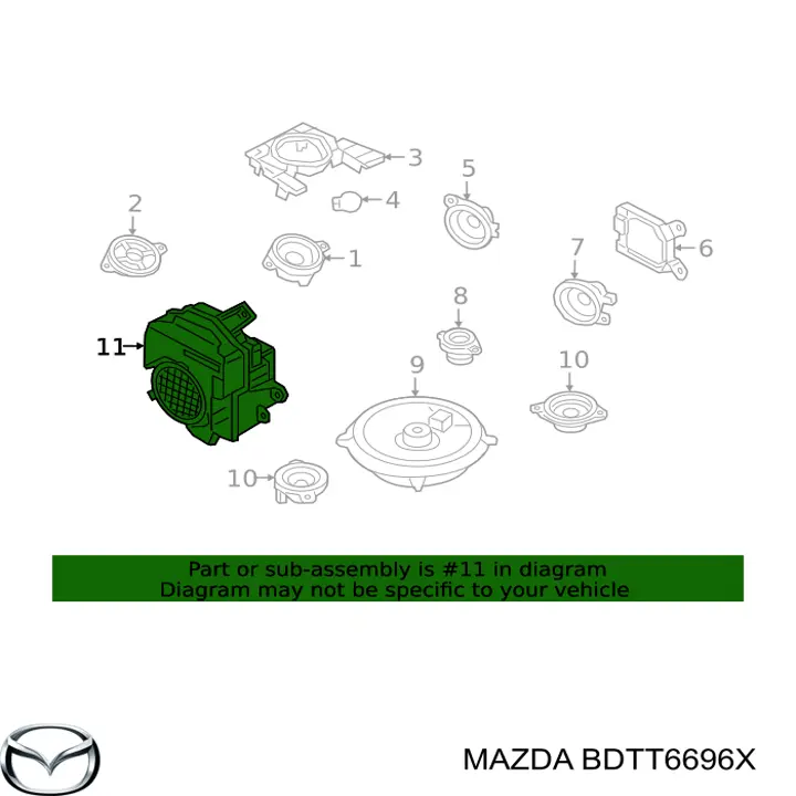  Mazda BDTT6696X ціна, від 33.30 USD