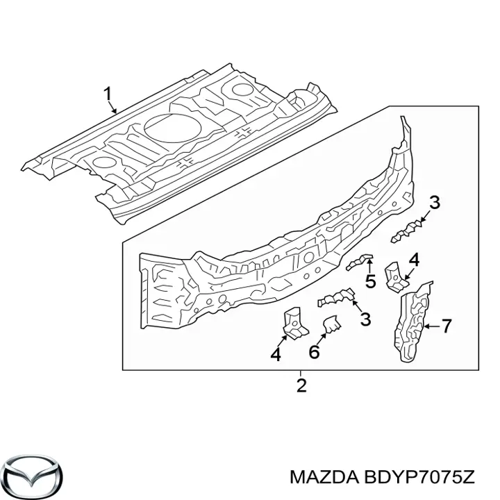 BDYP7075Z Mazda 