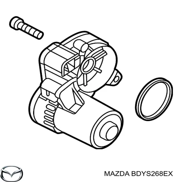 BDYS268EX Mazda Мотор приводу гальмівного супорта заднього стояночної системи