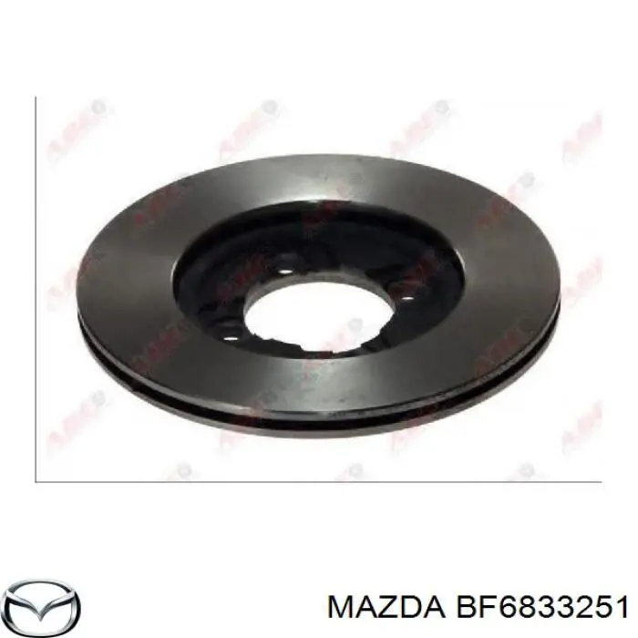 BF6833251 Mazda диск гальмівний передній