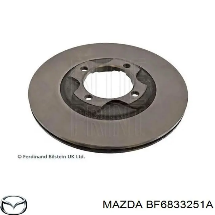 Диск гальмівний передній Mazda BF6833251A