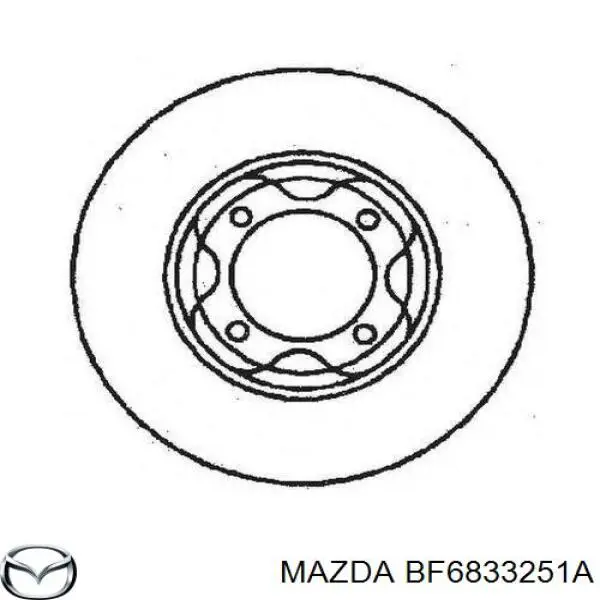 BF6833251A Mazda Гальмо дискове переднє