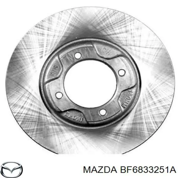 Диск переднього гальма Mazda BF6833251A ціна, від 18.89 USD