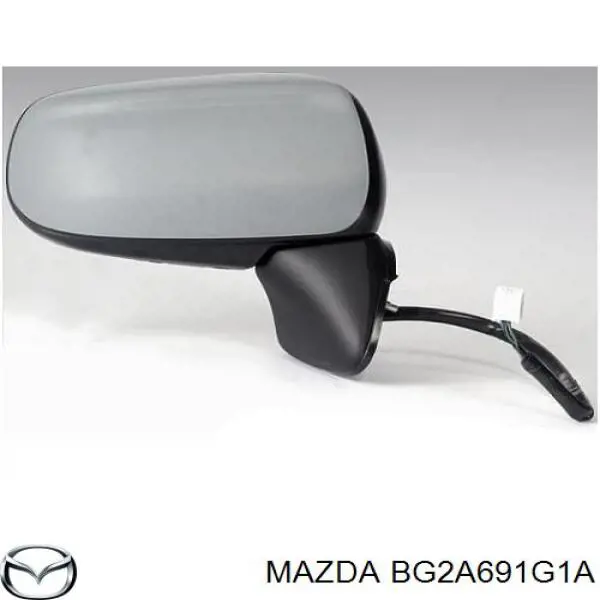 BG2A691G1A Mazda дзеркальний елемент дзеркала заднього виду, правого