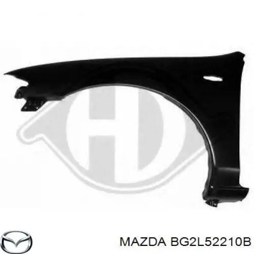 Ліве переднє крило Mazda BG2L52210B ціна, від 157.42 USD