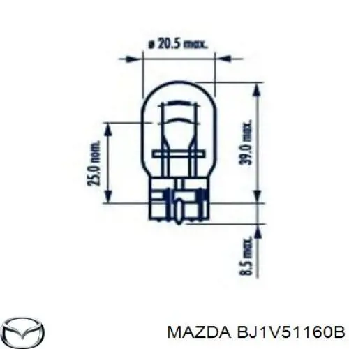 Ліхтар задній лівий Mazda 323 S 6 (BJ) (Мазда 323)