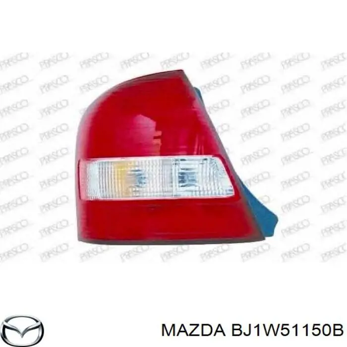 BJ1W51150B Mazda ліхтар задній правий