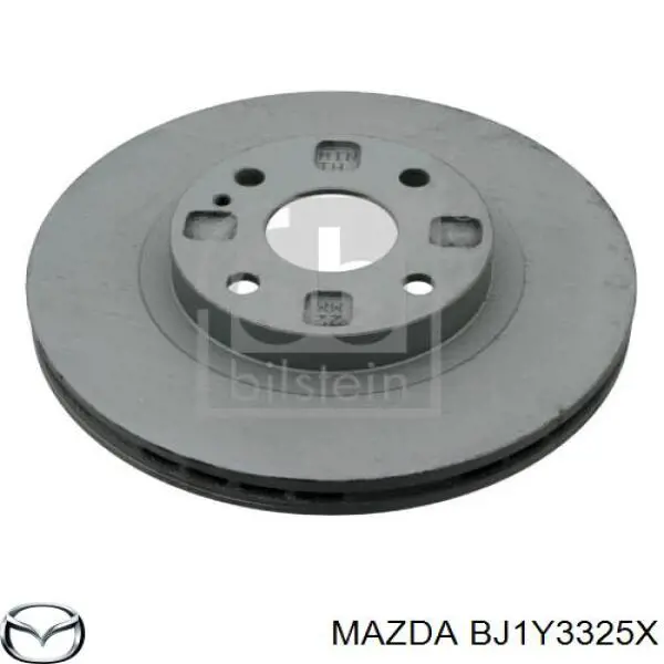 Диск переднього гальма Mazda BJ1Y3325X ціна, від 34.94 USD