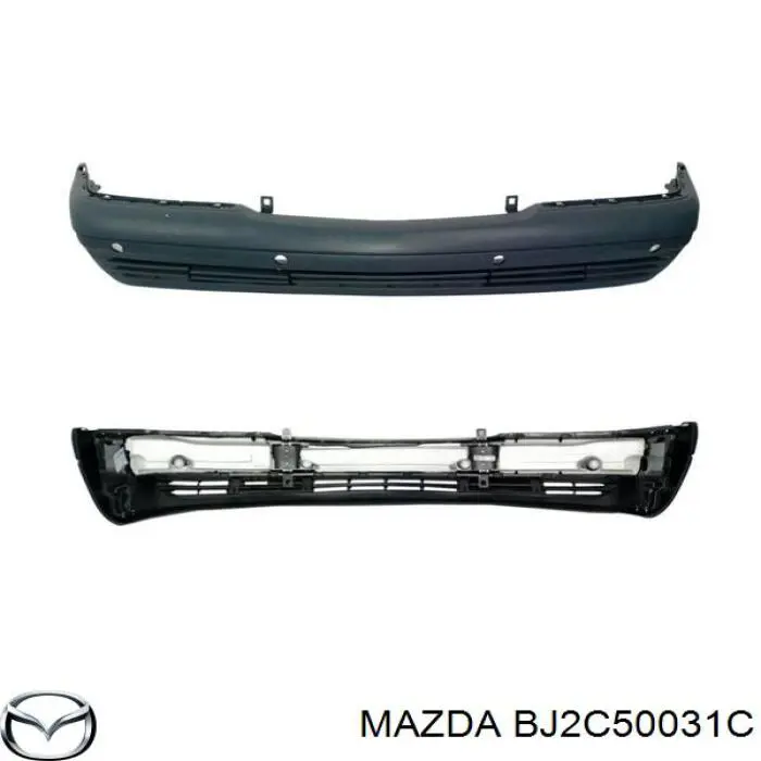 BJ2C50031C Mazda Бампер передній в зборі