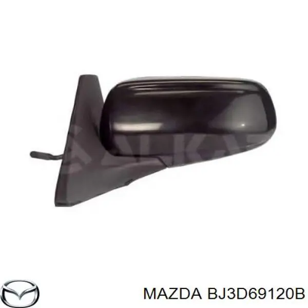 BJ3D69120B Mazda дзеркало заднього виду, праве