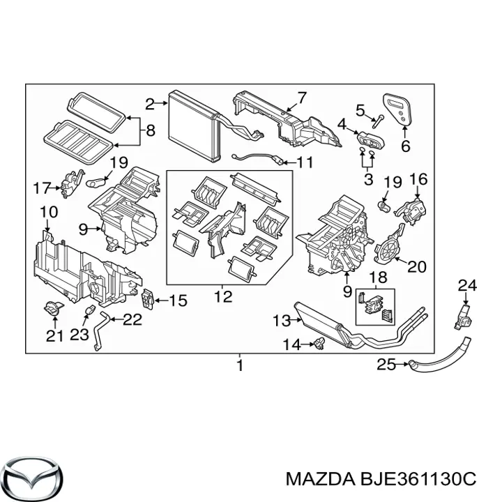  Mazda BJE361130C ціна, від 133.02 USD