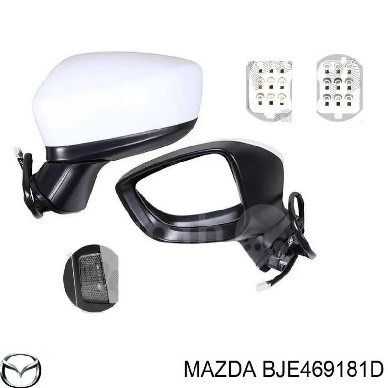 Купити BJE469181D Mazda Бічне дзеркало заднього виду ліве