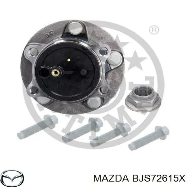 Маточини задніх коліс Mazda BJS72615X ціна, від 38.01 USD