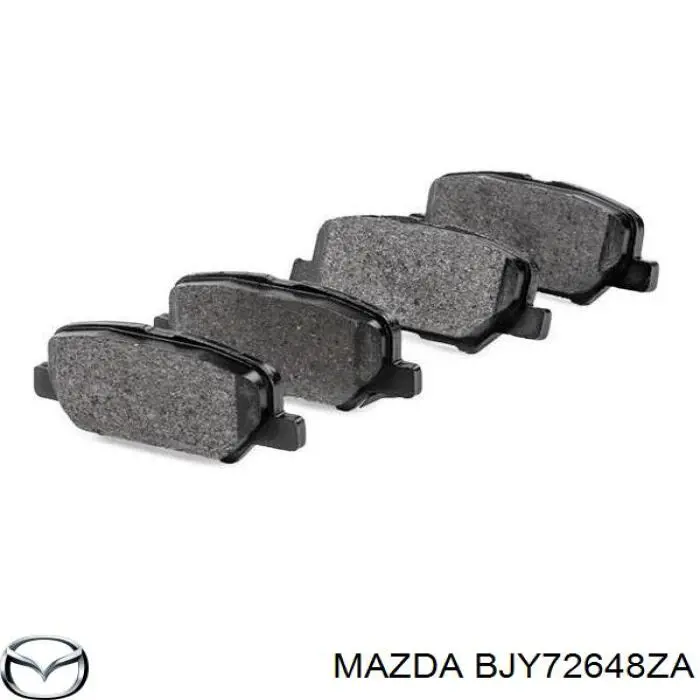 Задні гальмівні колодки Mazda BJY72648ZA ціна, від 18.75 USD