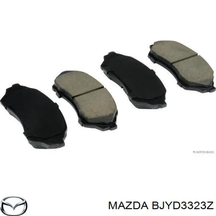BJYD3323Z Mazda колодки гальмівні передні, дискові