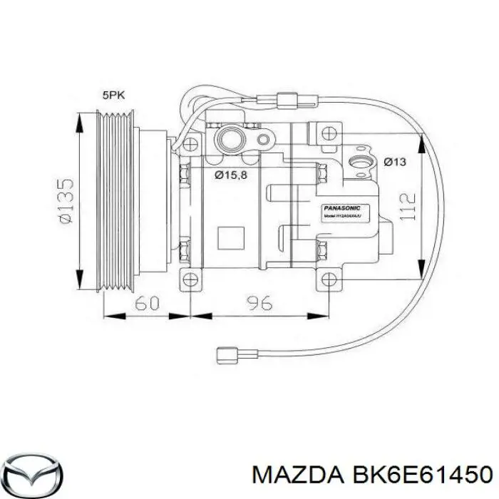Компресор системи кондиціювання Panasonic H12A1AA4DG ціна, від 56.43 USD