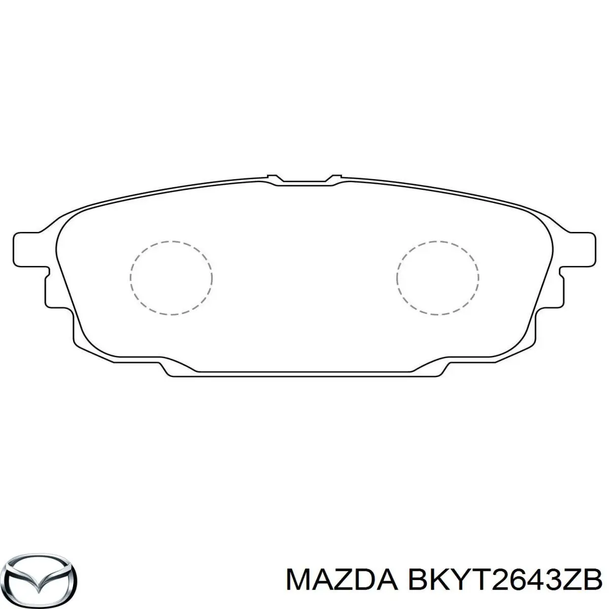 Купити BKYT2648Z Mazda Задні колодки