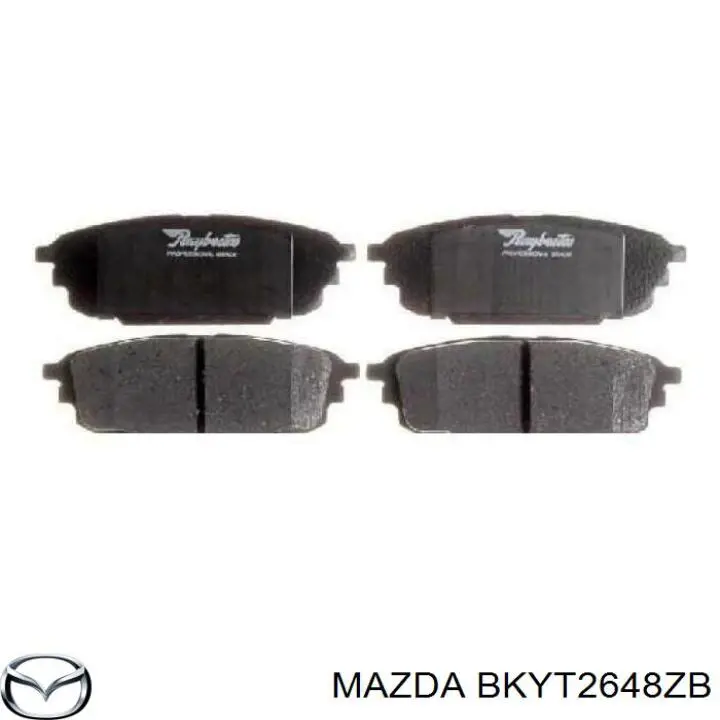 Колодки гальмівні задні, дискові на Mazda 323 F VI BJ