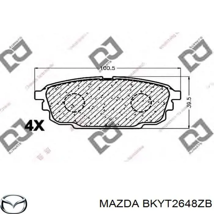 Задні гальмівні колодки Mazda 323 F VI хетчбек (BJ) (1998 - 2003) ціна, від 102.19 USD