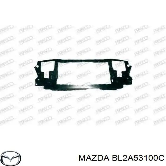 BL2A53100C Mazda супорт радіатора в зборі/монтажна панель кріплення фар