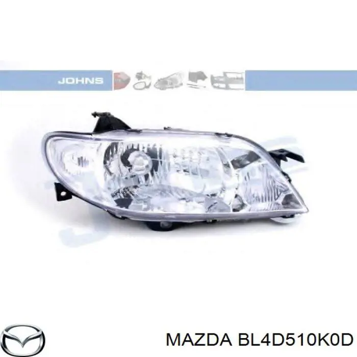 Фара правая Mazda BL4D510K0D ціна, від 62.43 USD