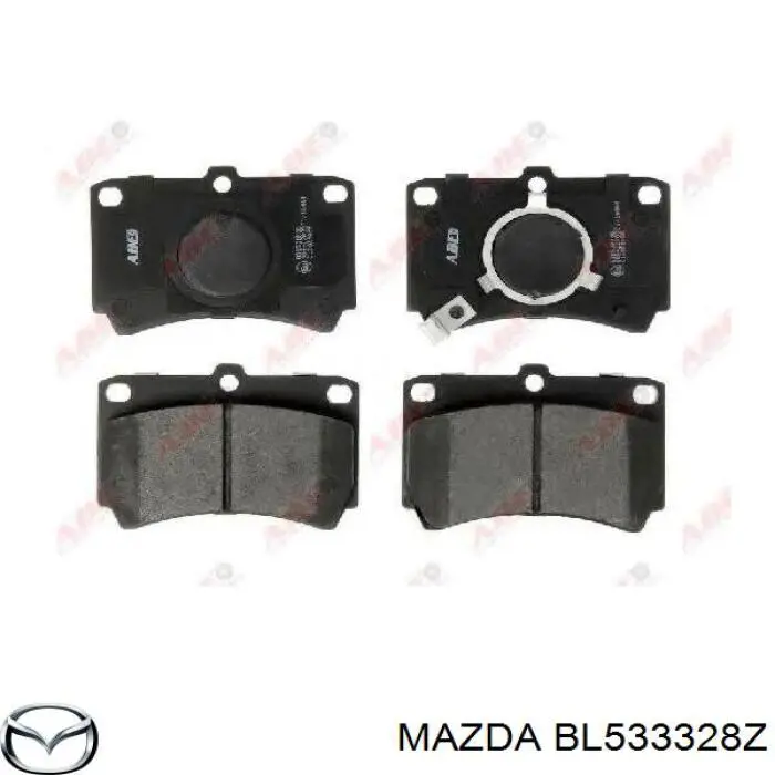 Гальмівні колодки Mazda BL533328Z ціна, від 16.47 USD