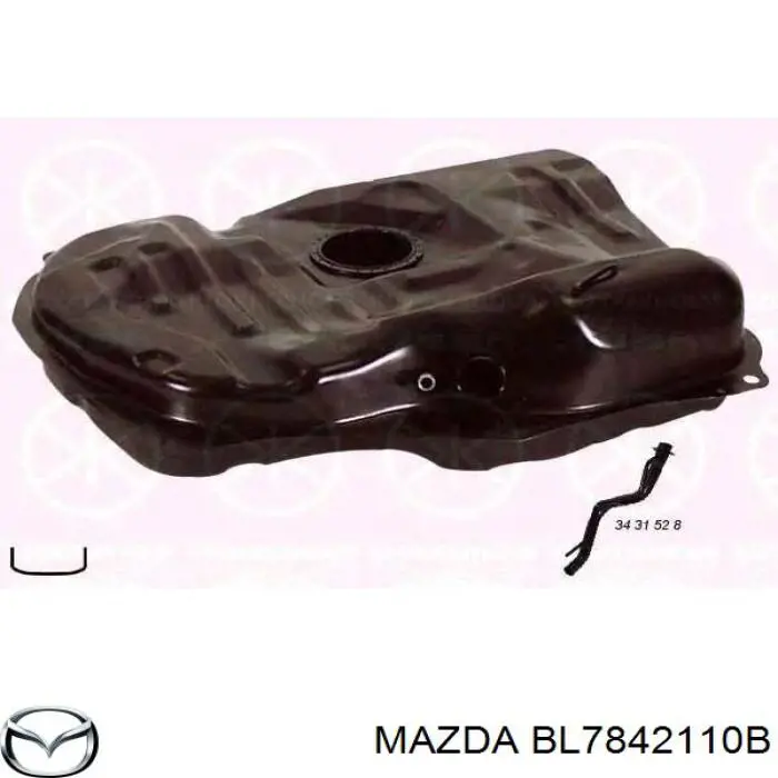 Бак паливний BL7842110B Mazda