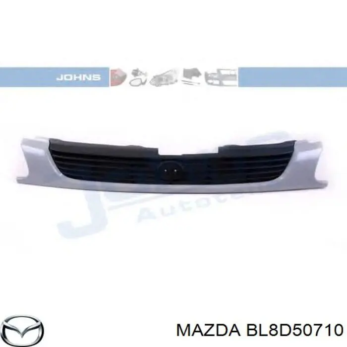 BL8D50710 Mazda молдинг решітки радіатора
