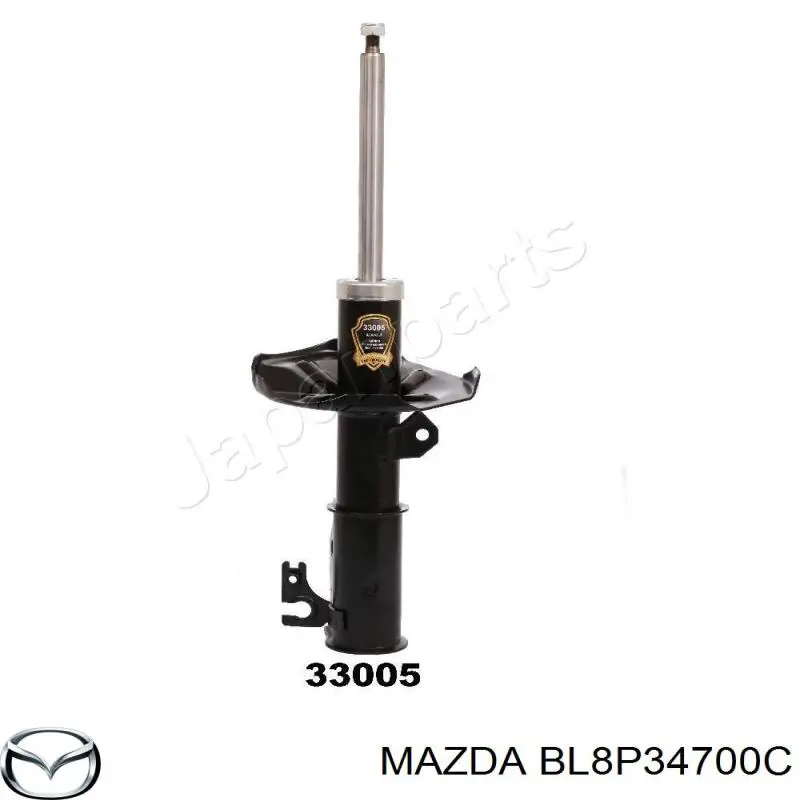 BL8P34700C Mazda амортизатор передній, правий