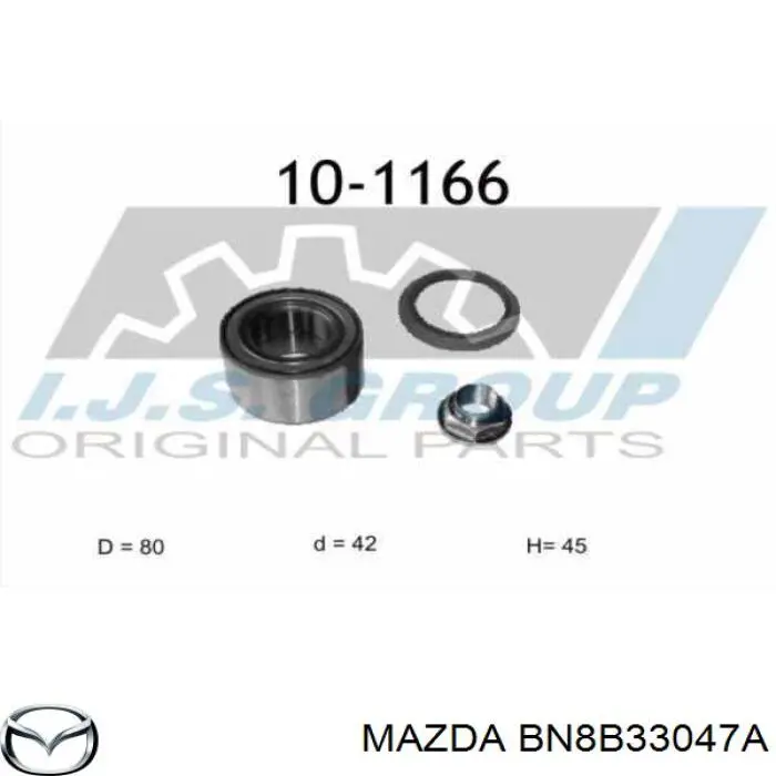 Підшипник ступиці BN8B33047A Mazda
