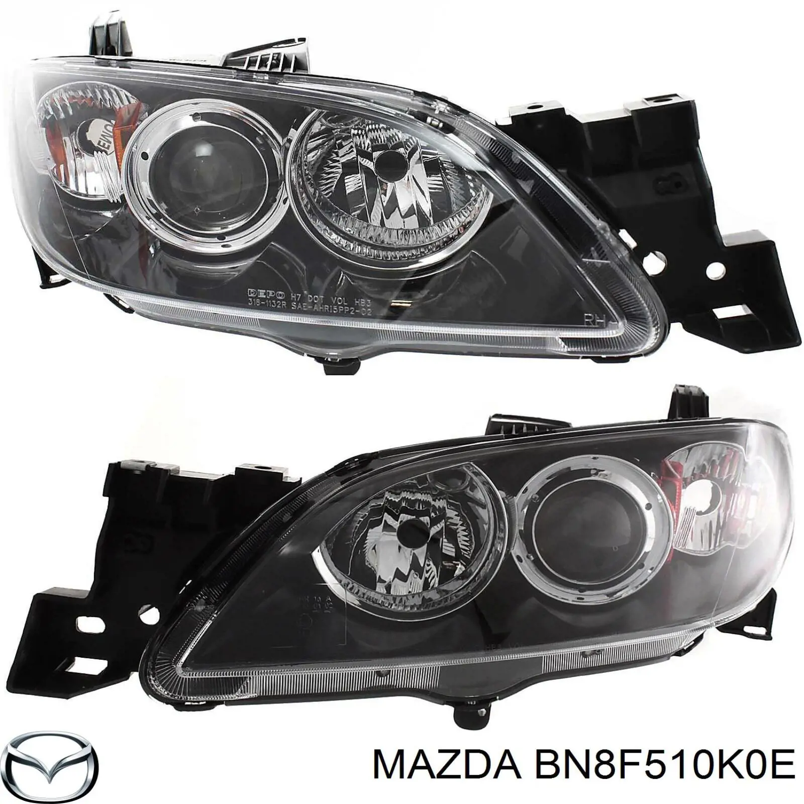 BN8F510K0D Mazda Основна фара - вставка
