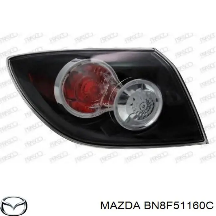 Ліхтар задній лівий, зовнішній BN8F51160D Mazda