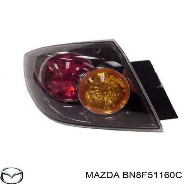 BN8F51160C Mazda ліхтар задній лівий, зовнішній