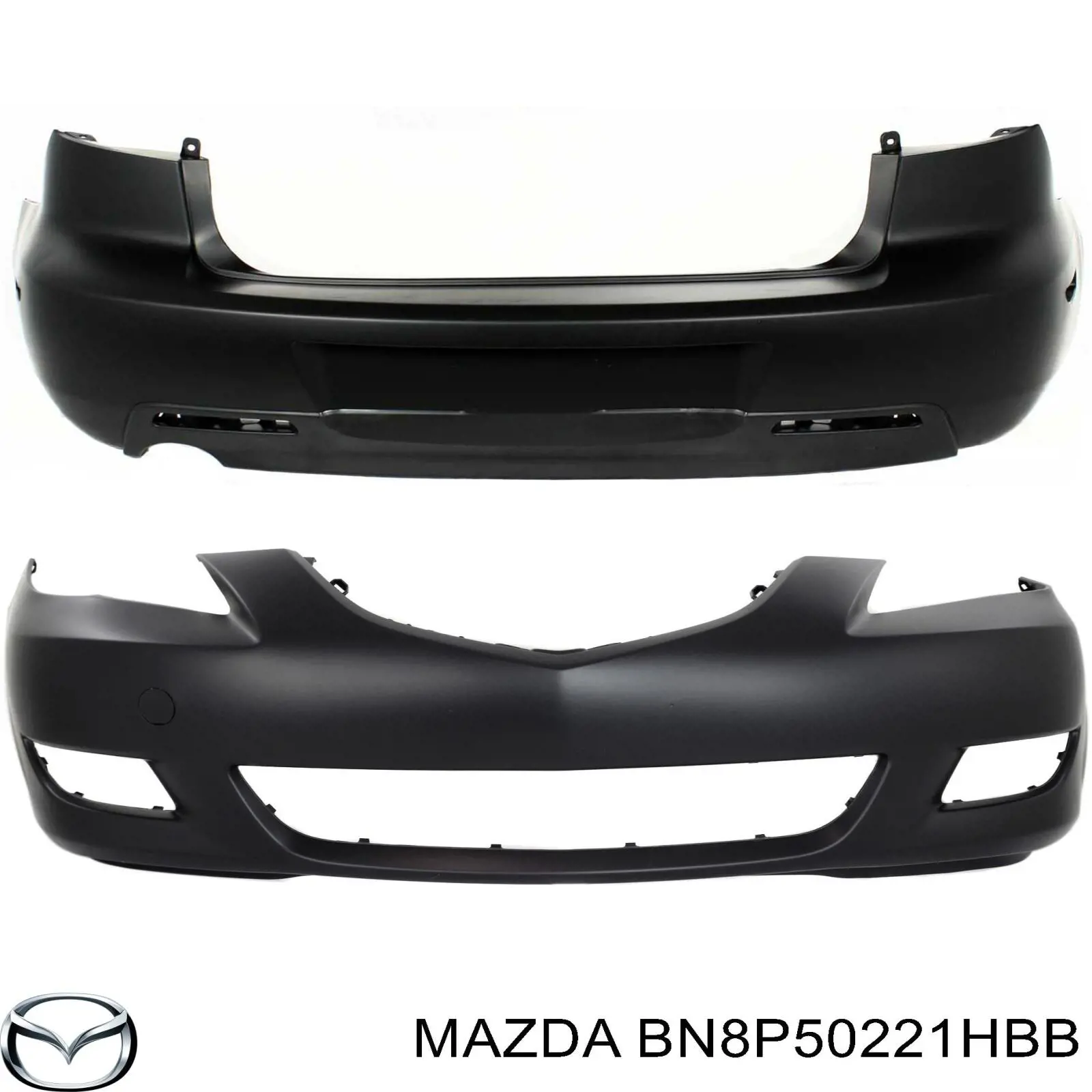 BN8P50221HAA Mazda Буфер (бампер) задній