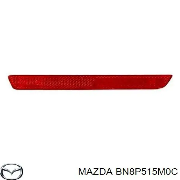 BN8P515M0C Mazda Лівий відбивач заднього бампера
