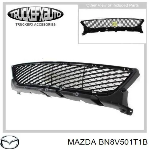 Решітка переднього бампера, центральна BN8V501T1B Mazda