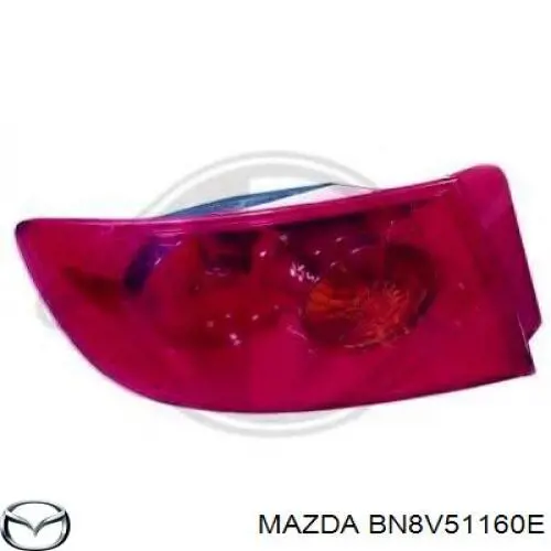 Задня ліва зовнішня фара Mazda BN8V51160E ціна, від 53.16 USD