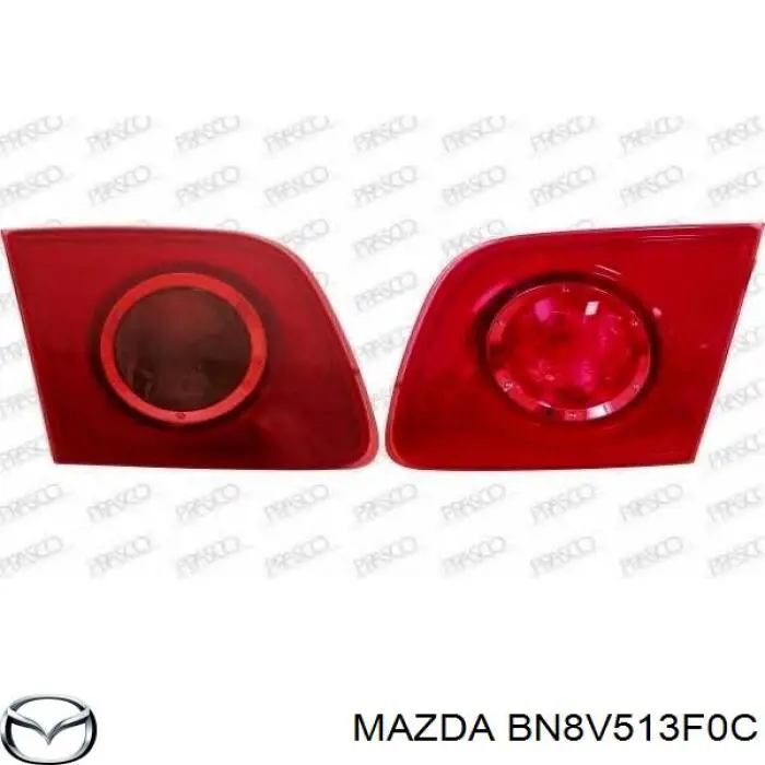 BN8V513H0C Mazda ліхтар задній правий, внутрішній