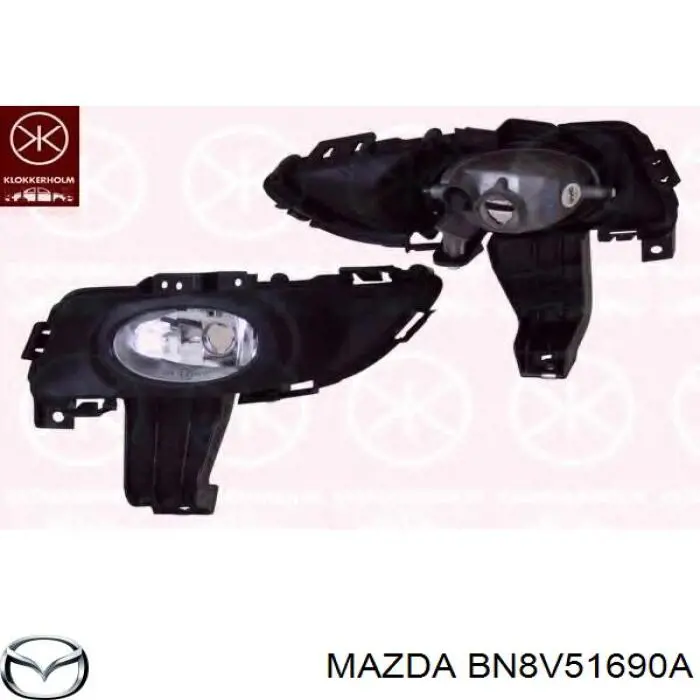Туманка ліва Mazda BN8V51690A ціна, від 43.37 USD