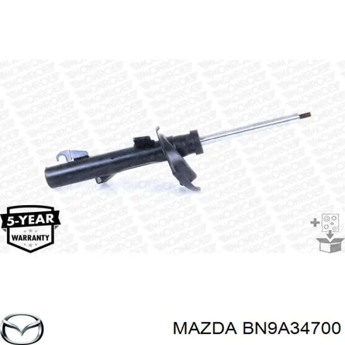 Амортизатор передній, правий BN9A34700 Mazda