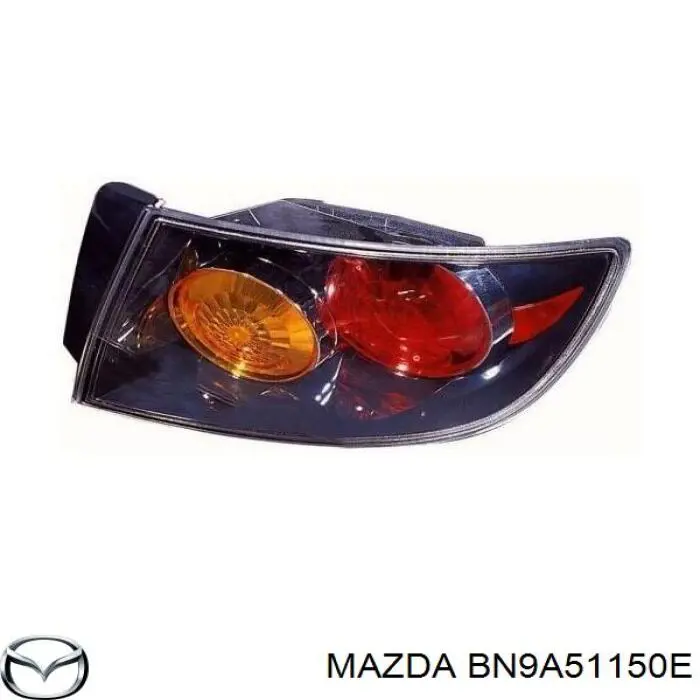 BN9A51150E Mazda ліхтар задній правий, зовнішній
