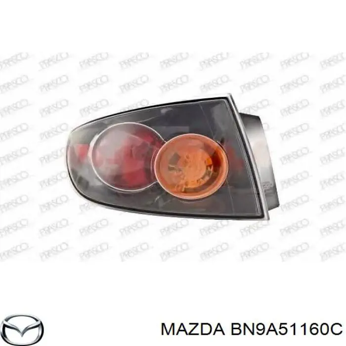 Задня ліва зовнішня фара Mazda BN9A51160C ціна, від 51.29 USD