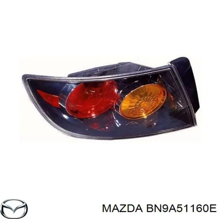 BN9A51160E Mazda ліхтар задній лівий, зовнішній