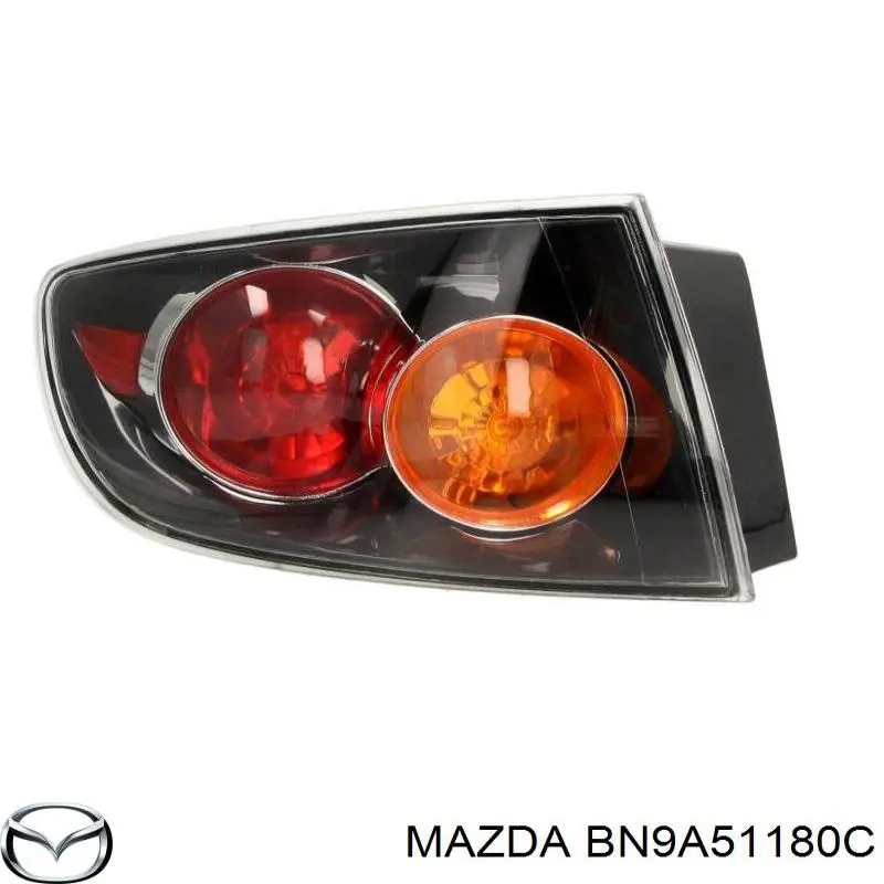 Ліхтар задній лівий, зовнішній BN9A51180C Mazda