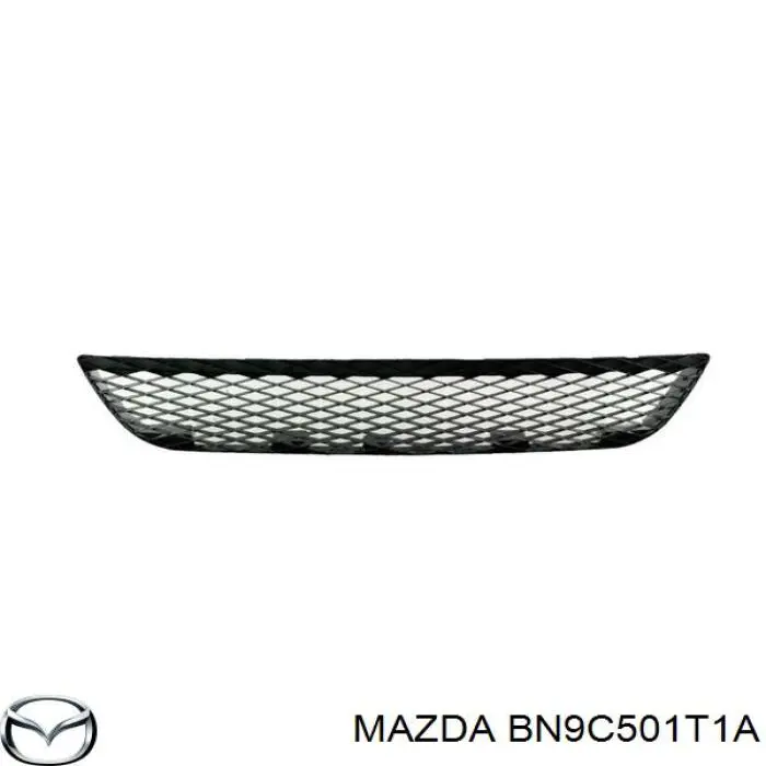 Решітка переднього бампера BN9C501T1A Mazda